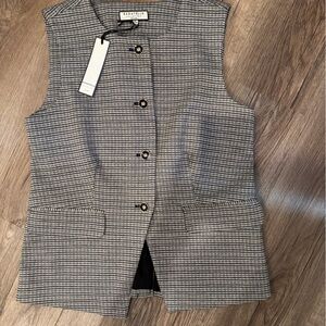 Bagatelle Monochrome Houndstooth Vest